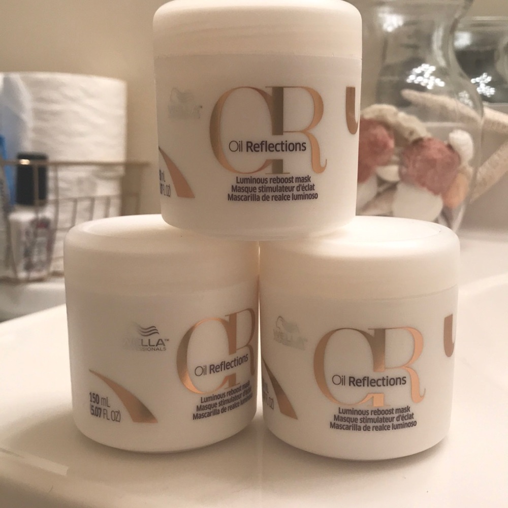Bundle of three 5.07oz Wella Reboost Mask Jars